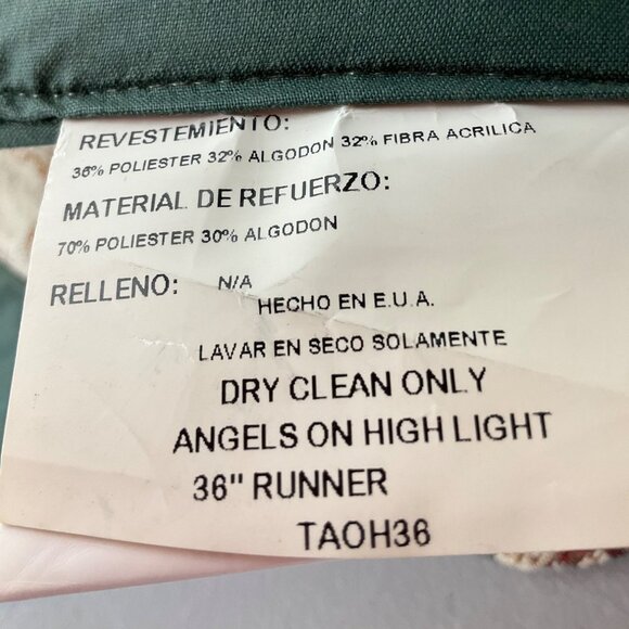 Vintage Christmas Angels Tapestry Table Runner 35" Made USA Christmas - Picture 5 of 11